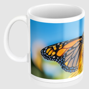 Motyl na słoneczniku