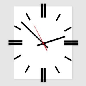Zegar ścienny Modern Rectangle