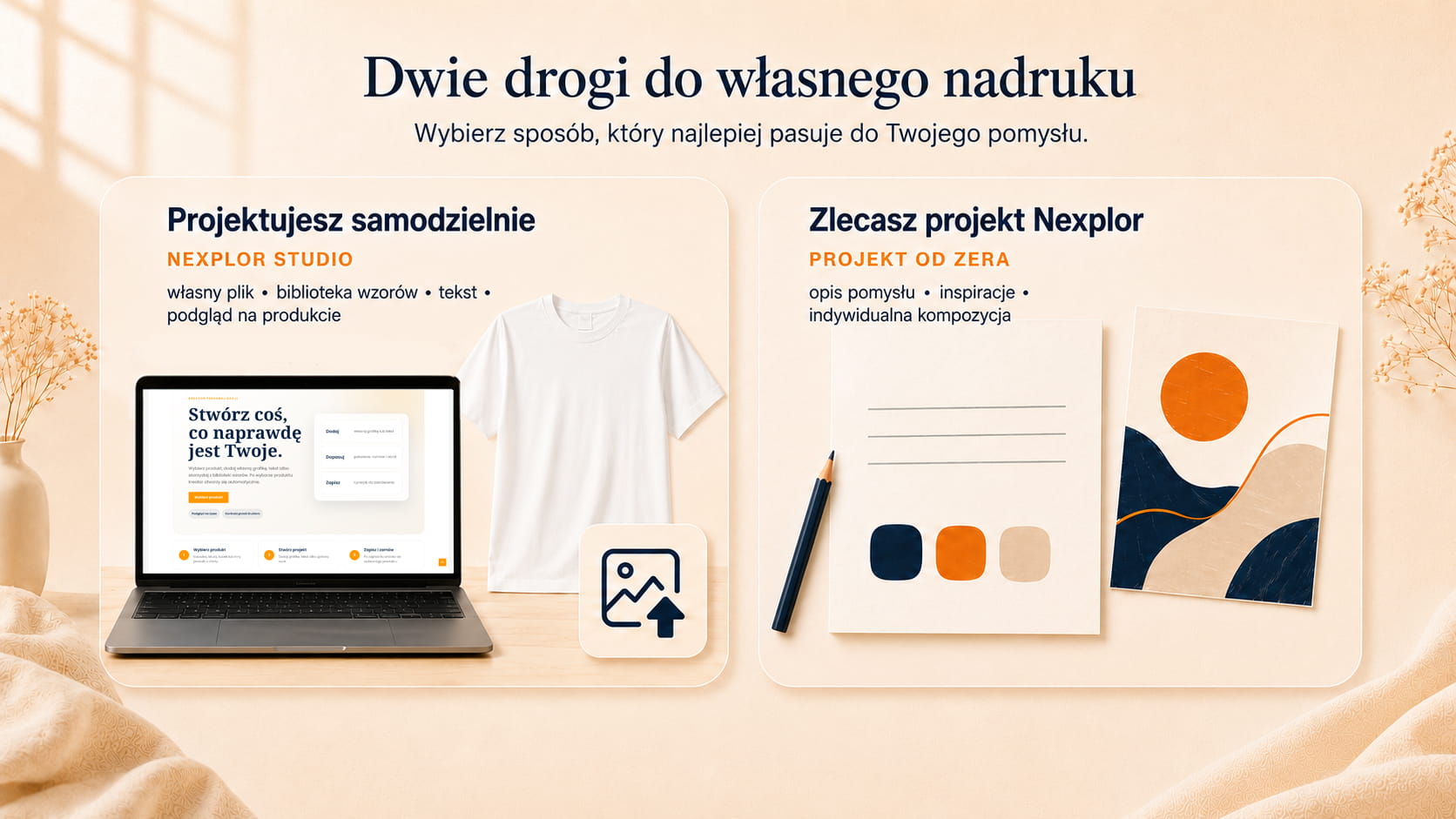 Dwie drogi do własnego nadruku: Nexplor Studio lub projekt od zera